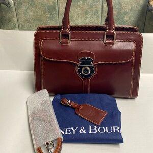 Dooney & Bourke Alto Leather Front Pocket Satchel Rarely Carried & Made in Italy